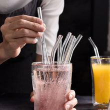 Load image into Gallery viewer, ECVV Glass Transparent Straw Set Healthy Eco Friendly