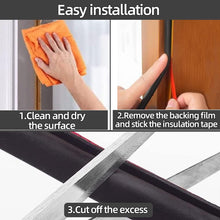 Load image into Gallery viewer, Beynant Door Weather Stripping Seal Strip Self Adhesive