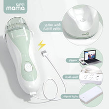 Load image into Gallery viewer, SuperMama Baby Hair Clipper Auto Suck Trimmer