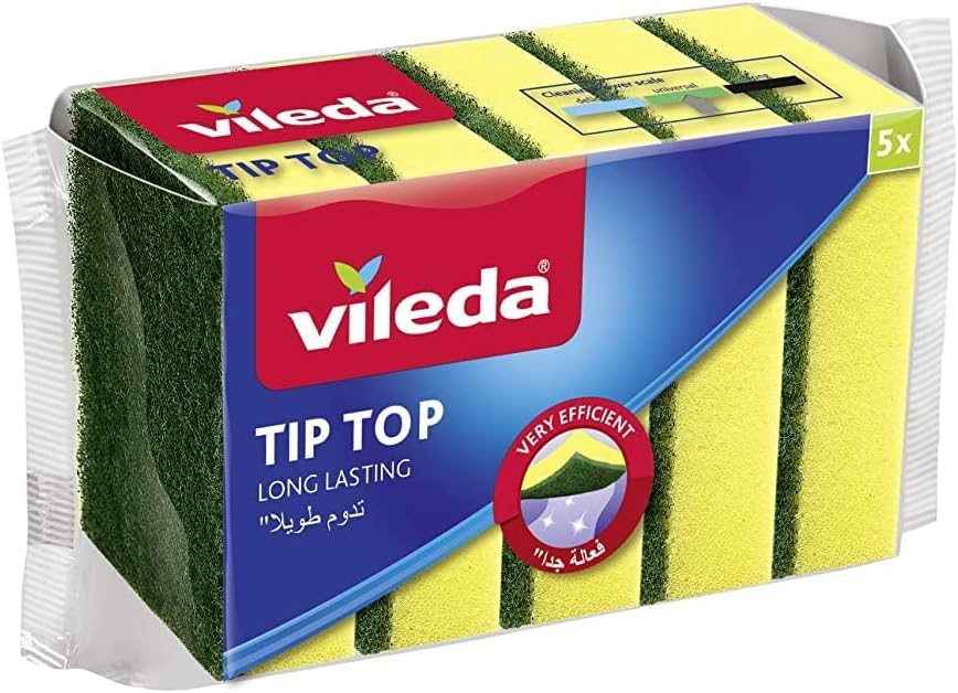 Vileda Dish Washing Medium Foam Sponge Scourer