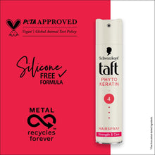 Load image into Gallery viewer, Taft Schwarzkopf Hairspray Phyto Keratin Hold 4
