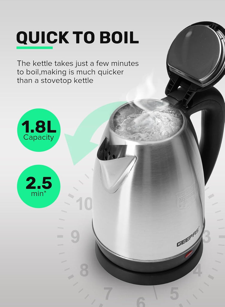 Electric Tea Kettle Auto Shut Off Stainless Steel