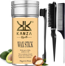 Load image into Gallery viewer, KANZA Hair Wax Stick with Edge Control Brush Set