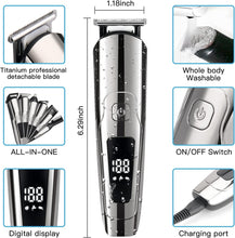 Load image into Gallery viewer, Beard Trimmer for Men Electric Hair Clipper Cordless Grooming Kit