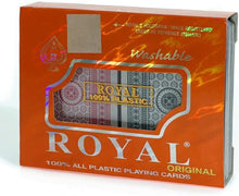 Load image into Gallery viewer, Royal Non Toxic Washable Plastic Playing Cards Twin Pack