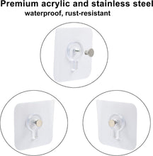 Load image into Gallery viewer, Adhesive Wall Hooks Heavy Duty Self Sticking Hangers