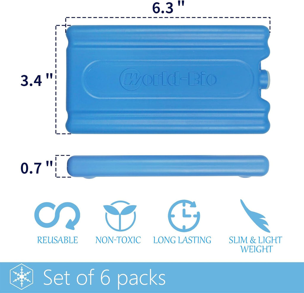 Reusable Long Lasting Ice Packs for Lunch Box Cooler Bags