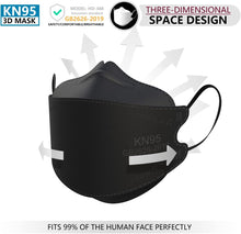 Load image into Gallery viewer, KIMARS HD Face Mask Adult Black 50 Count Unisex