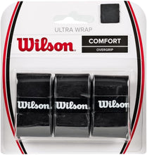 Load image into Gallery viewer, Wilson Ultra Wrap Overgrip Unisex Black Pack