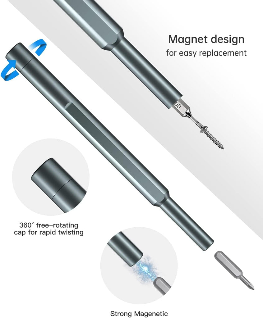 Precision Screwdriver Set 24 in 1 Mini Magnetic Driver Bits