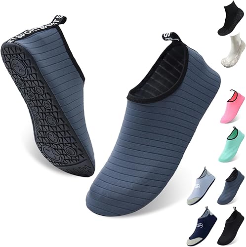 Womens Mens Beach Shoes Quick Dry Aqua Shoes Socks