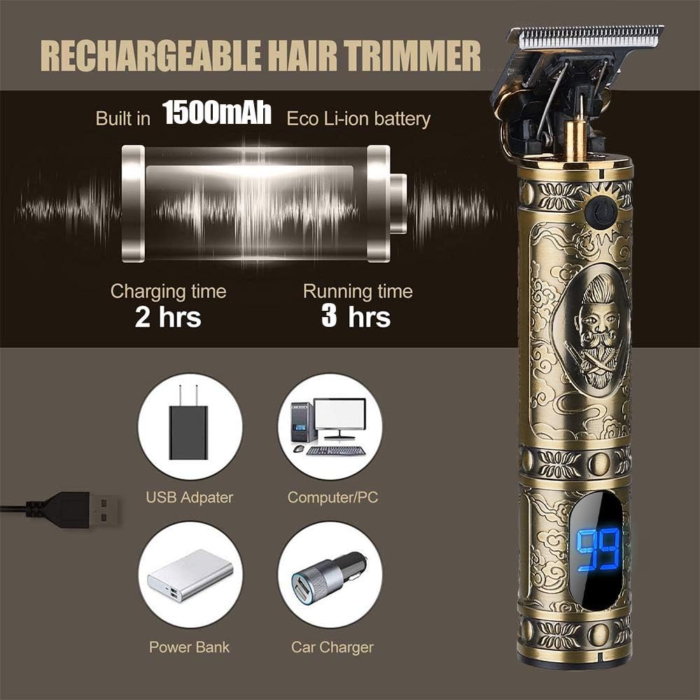 RESUXI Hair Clippers for Men Trimmer Cordless T Blade Trimmer