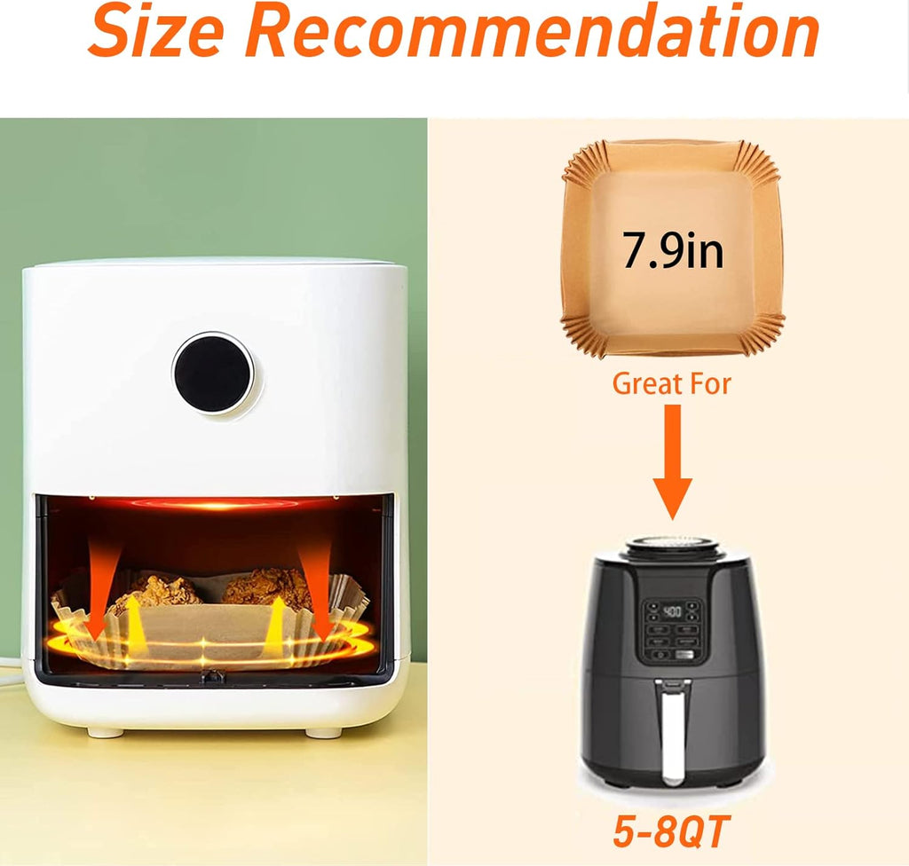 Air Fryer Disposable Paper Liner Square Baking Paper