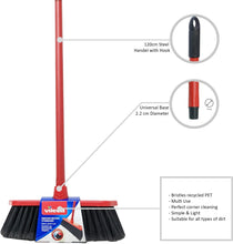 Load image into Gallery viewer, Vileda Indoor Floor Broom Red Black Lightweight