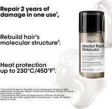 Load image into Gallery viewer, Loreal Absolut Repair Molecular Leave In Mask