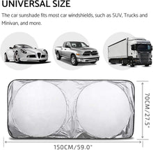 Load image into Gallery viewer, Car Windshield Sun Shade with Storage Pouch for Vehicle