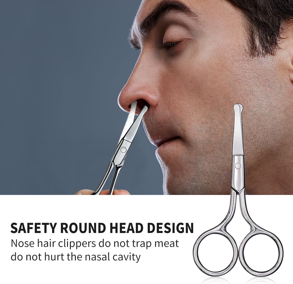 AsonTao Small Scissors for Hair Eyebrow Nose Trimming