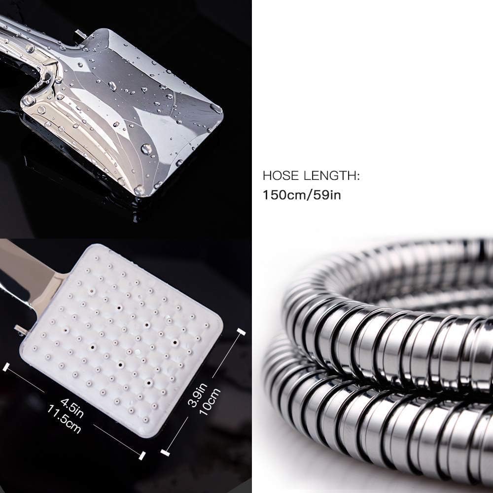 Newentor Shower Head with Hose Set and 6 Spray Modes