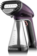 Load image into Gallery viewer, Black Decker Portable Garment Steamer 1500W Dark Purple