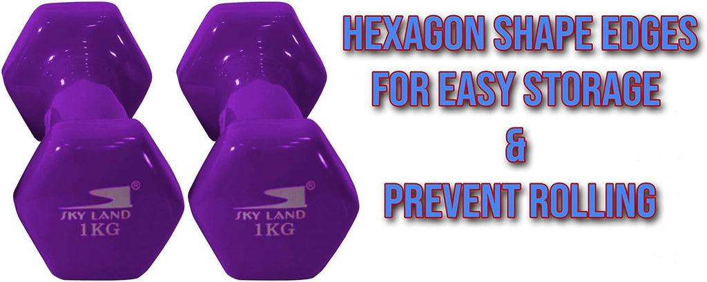 Classical Dumbbells Hand Weights Set Vinyl Coated Exercise Fitness