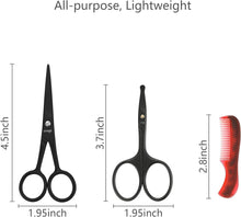 Load image into Gallery viewer, Professional Beard Mustache Scissors Stainless Steel Sharp