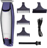 KEMEI Men's Self Cut Hair Trimmer Waterproof Cordless