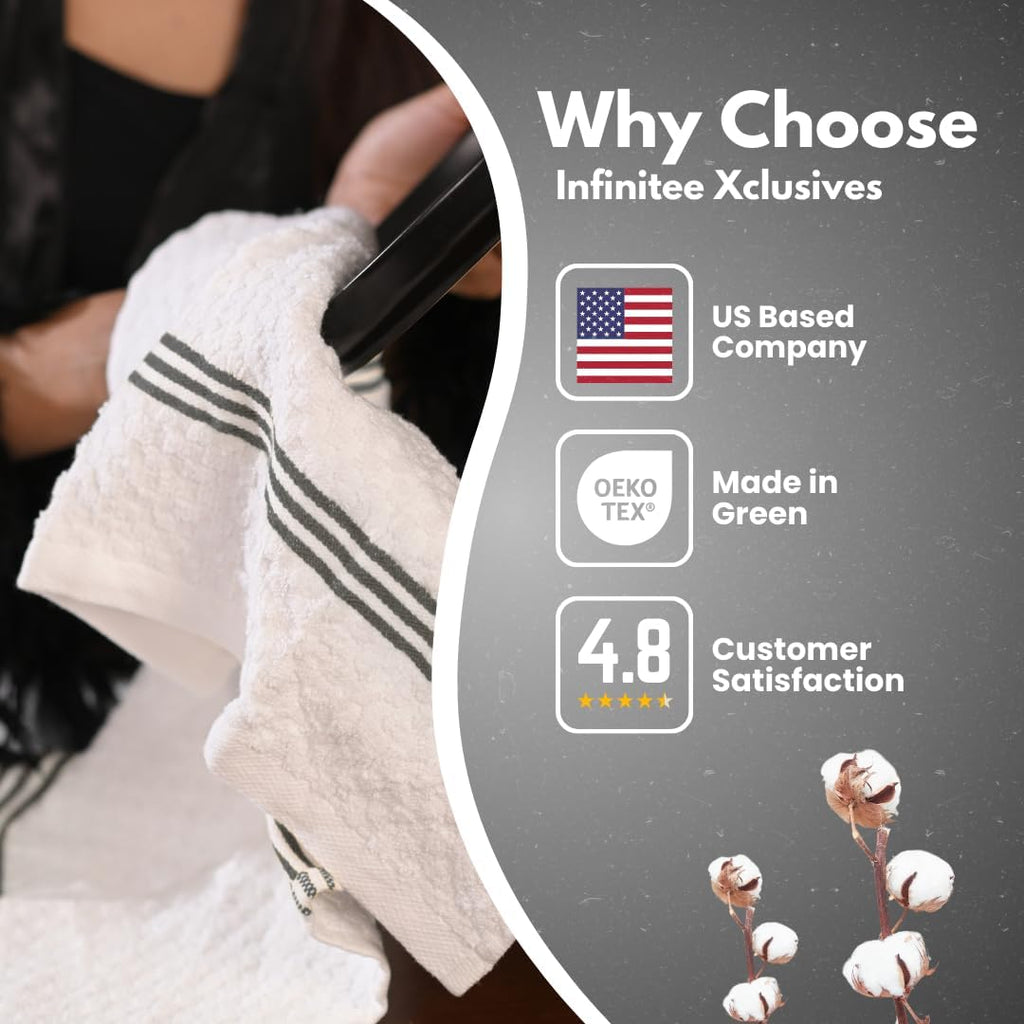 Premium Kitchen Towels 100 Cotton Absorbent Dish Towels