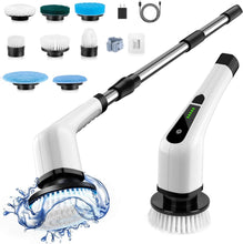 Load image into Gallery viewer, Cordless Electric Spin Scrubber with Brush Heads