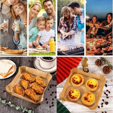 Load image into Gallery viewer, Air Fryer Disposable Paper Liners Non Stick Oil Proof Parchment Paper