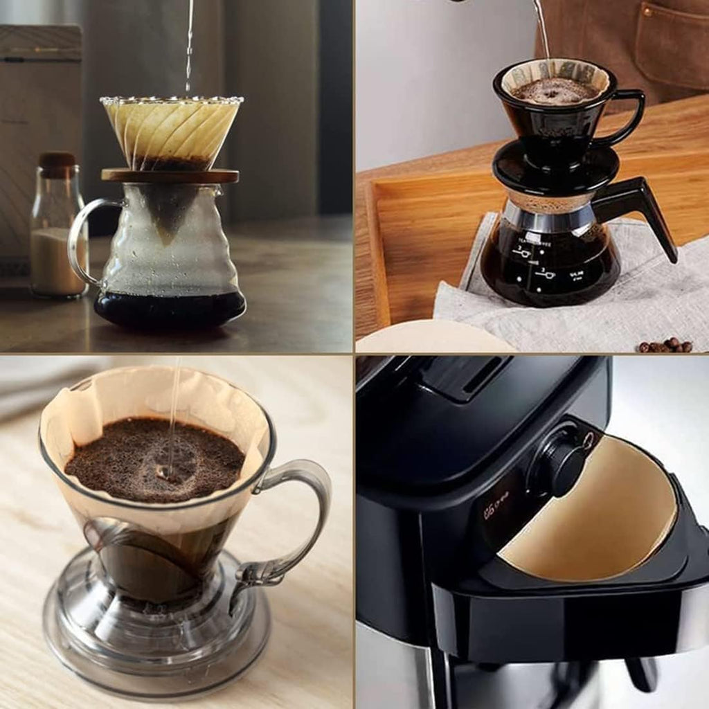 Coffee Filter Paper V60 Unbleached Disposable Filters