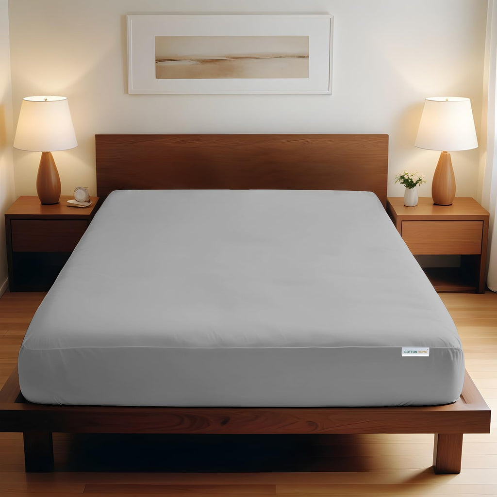 Cotton Super Soft Fitted Mattress Cover Single Size