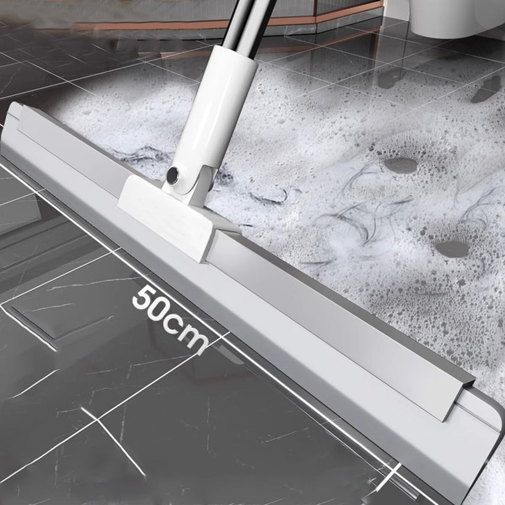 Rubber Squeegee Broom for Floor Long Handle Window Squeegee Silicone Remover