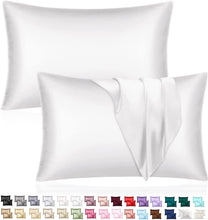 Load image into Gallery viewer, Mulberry Satin Silk Pillowcase for Hair Skin Soft