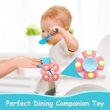 Load image into Gallery viewer, Suction Cup Spinner Toys Dimple Silicone Bubbles Stress Relief