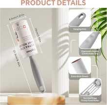 Load image into Gallery viewer, Lint Roller Remover Kit Extra Sticky Reusable with Sheets