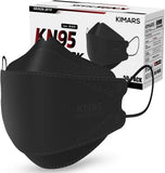 KIMARS HD Face Mask Adult Black 50 Count Unisex