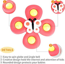 Load image into Gallery viewer, Suction Cup Spinner Toys Dimple Silicone Bubbles Stress Relief