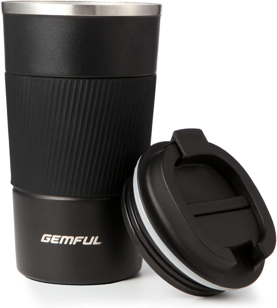 GEMFUL Travel Coffee Mug Stainless Steel Vacuum Insulated Tumbler