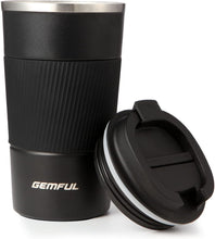 Load image into Gallery viewer, GEMFUL Travel Coffee Mug Stainless Steel Vacuum Insulated Tumbler