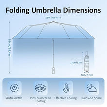Load image into Gallery viewer, Auto Folding Umbrella with UPF50 and Waterproof