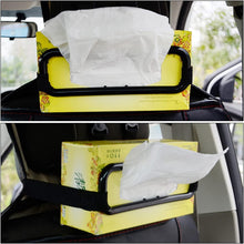 Load image into Gallery viewer, Car Tissue Paper Box Holder Auto Rear Seat Headrest Support