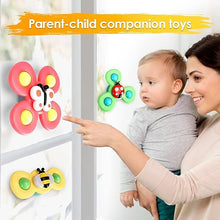 Load image into Gallery viewer, Suction Cup Spinner Toys Dimple Silicone Bubbles Stress Relief