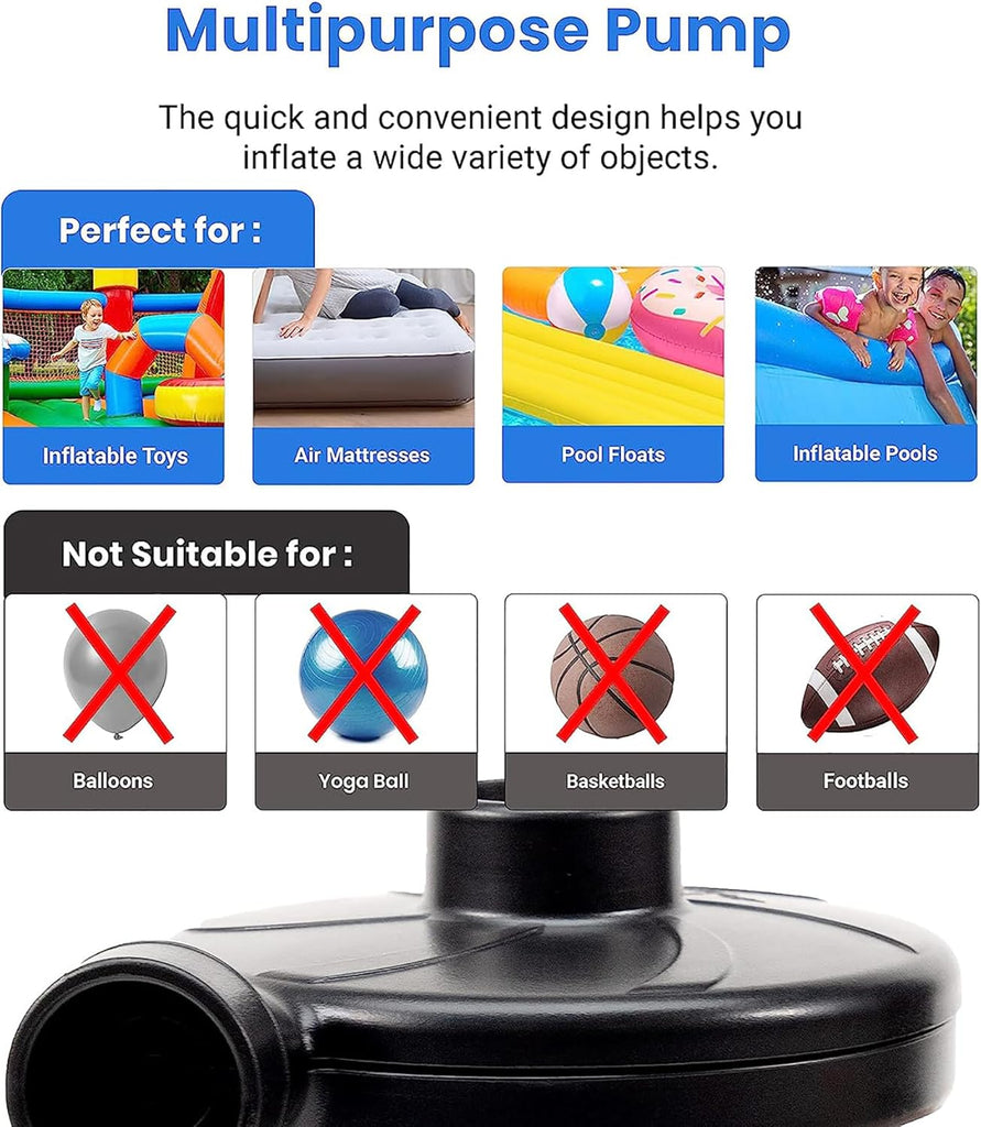 Portable Air Mattress Pump Electric Inflation Pump