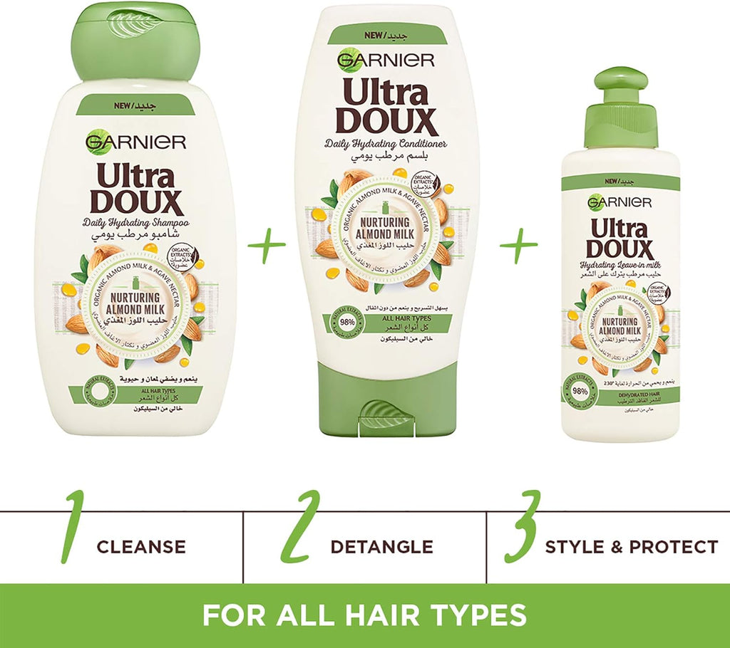 Garnier Hydrating Leave in Cream Almond Milk Vegan