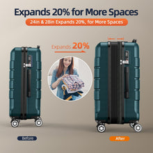 Load image into Gallery viewer, SHOWKOO Luggage Sets Expandable Hard Shell Suitcase