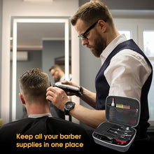 Load image into Gallery viewer, Washable Barber Case Oilproof Travel Bag for Hair Clippers Supplies