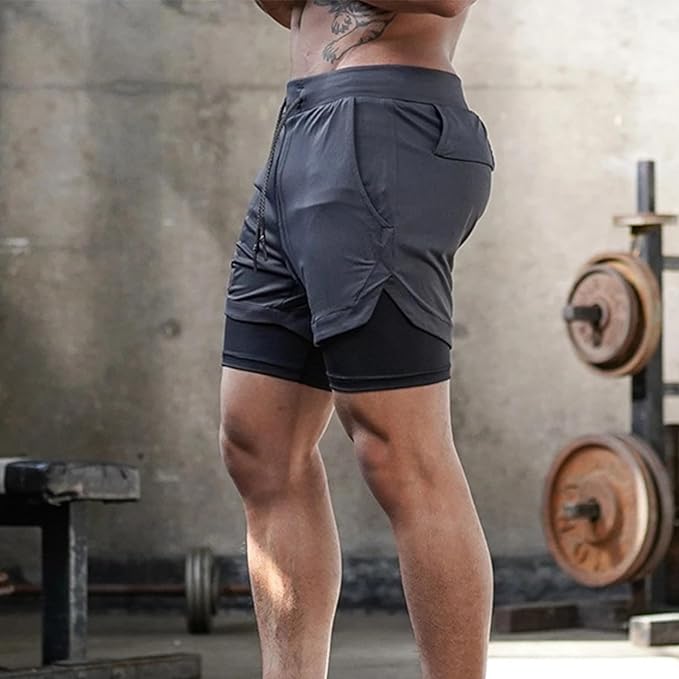 Men's Gym Shorts Activewear Running Shorts with Pockets