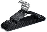 Metal Hangers Plastic Hangers 10 Pack Black Shirt Hangers