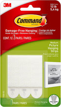 Load image into Gallery viewer, Command Picture Hanging Strips Value Pack White