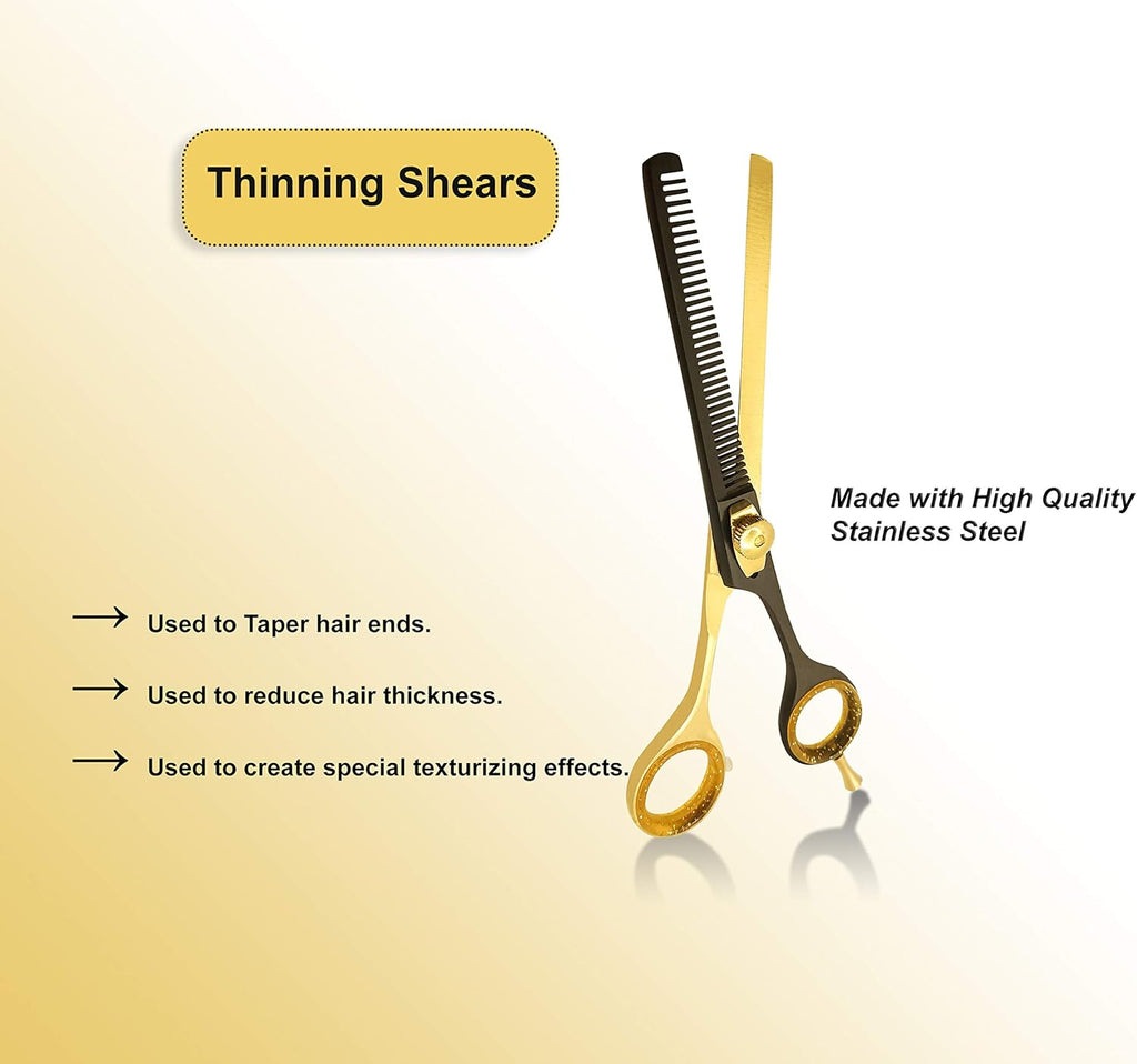Professional Hair Cutting Scissors Set with Shears and Tools